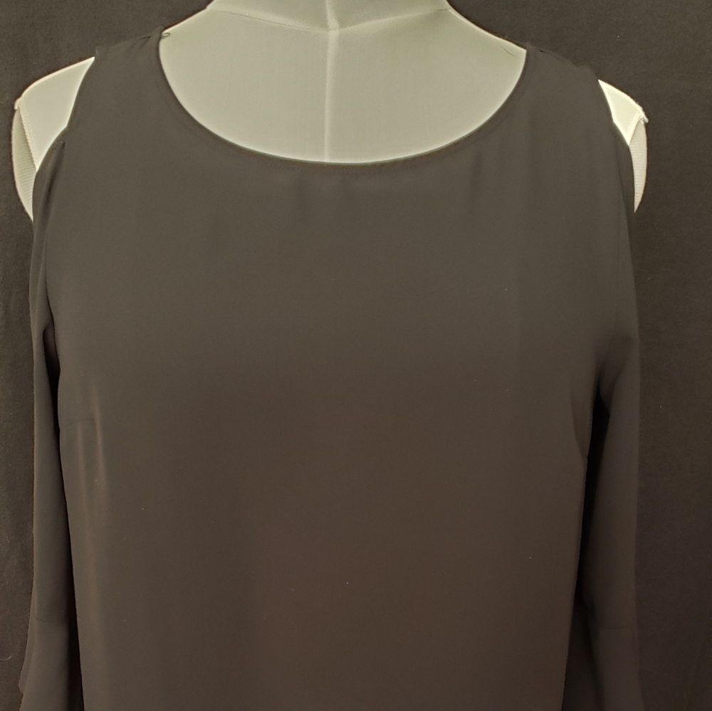 Sheer black 3/4 sleve tunic